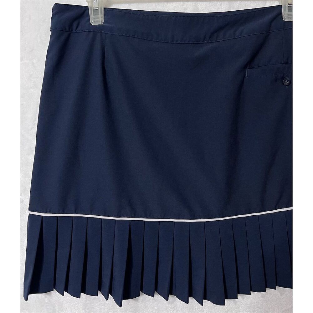 Lady Hagen Women's Pleated Golf Skort Size 16 Navy Blue Knee Length - Picture 5 of 10